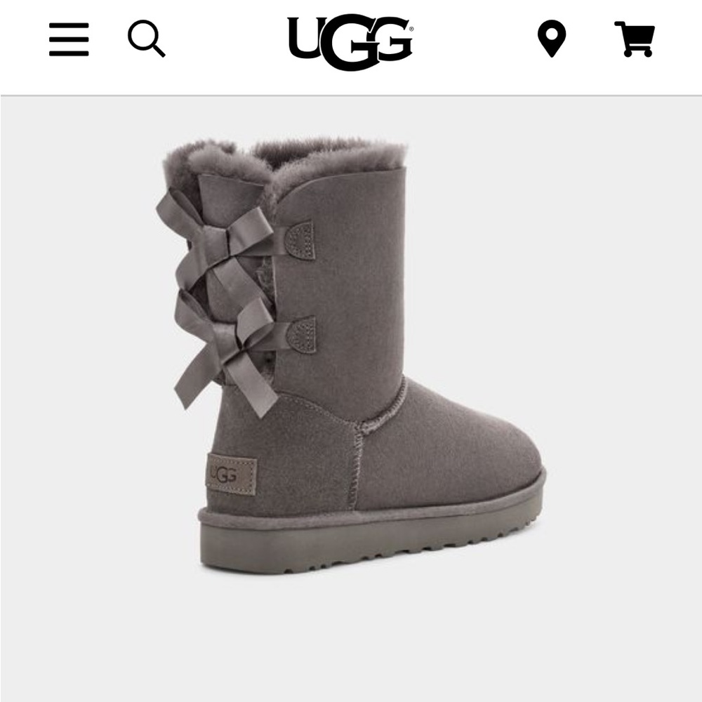 UGG  W BAILEY BOW II GREY